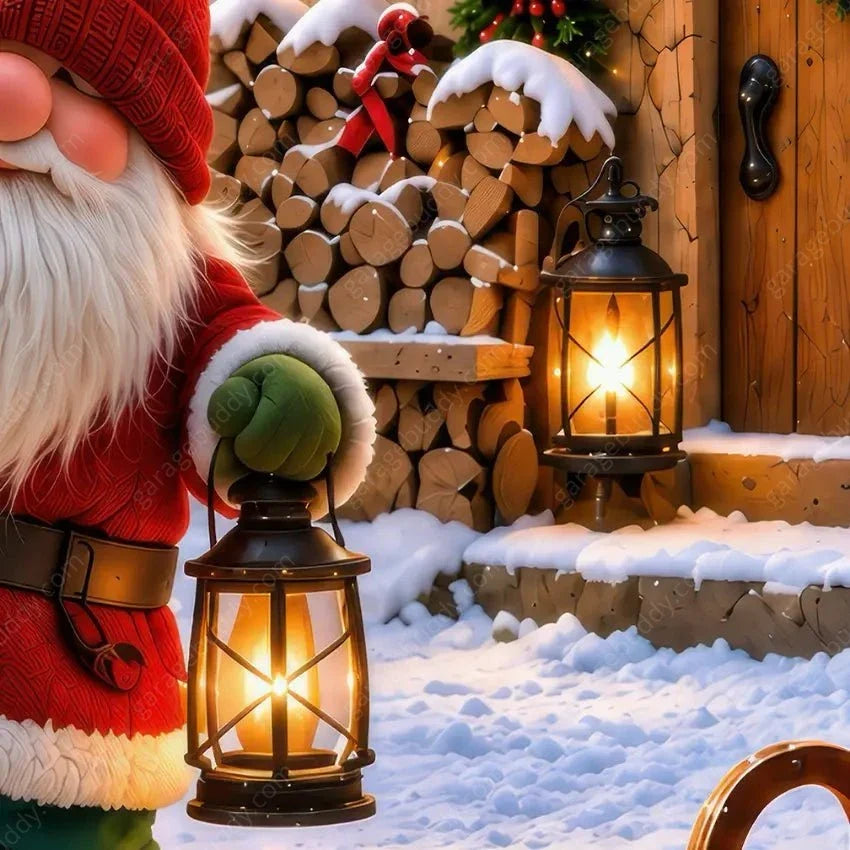 Gnome Wonderland | Christmas Garage Door Cover - Free Shipping