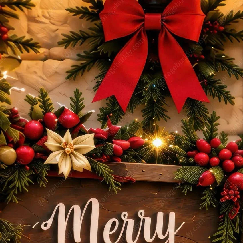 Christmas Welcome | Christmas Garage Door Cover - Free Shipping