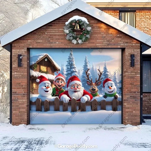 Christmas Crew | Christmas Garage Door Cover - Free Shipping