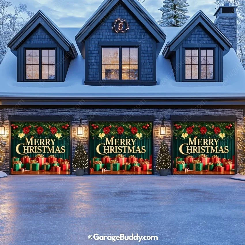 Christmas Joy | Christmas Garage Door Cover - Free Shipping