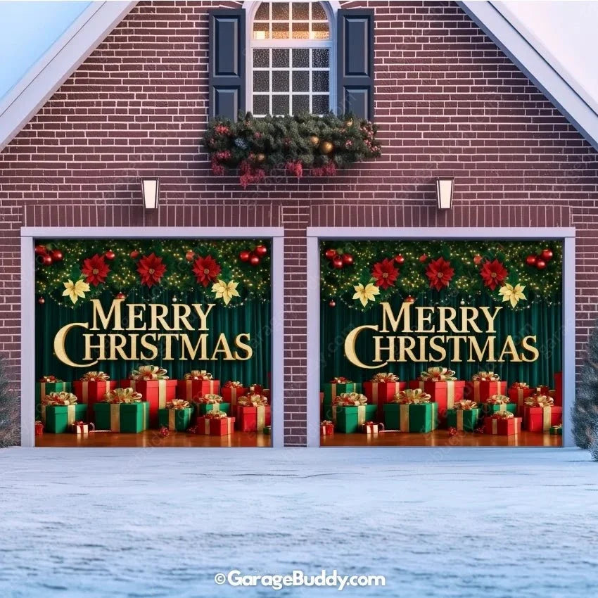 Christmas Joy | Christmas Garage Door Cover - Free Shipping