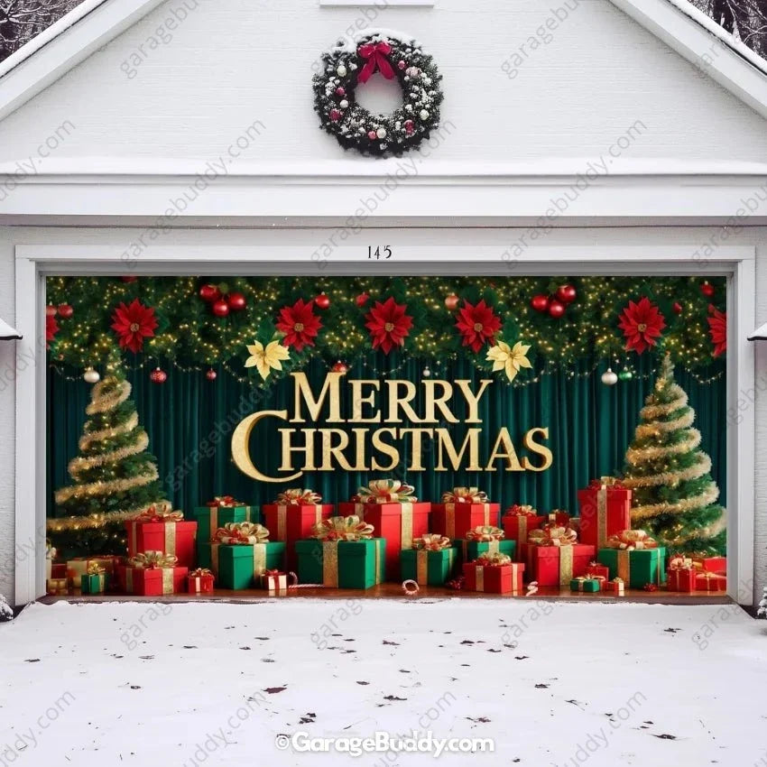 Christmas Joy | Christmas Garage Door Cover - Free Shipping