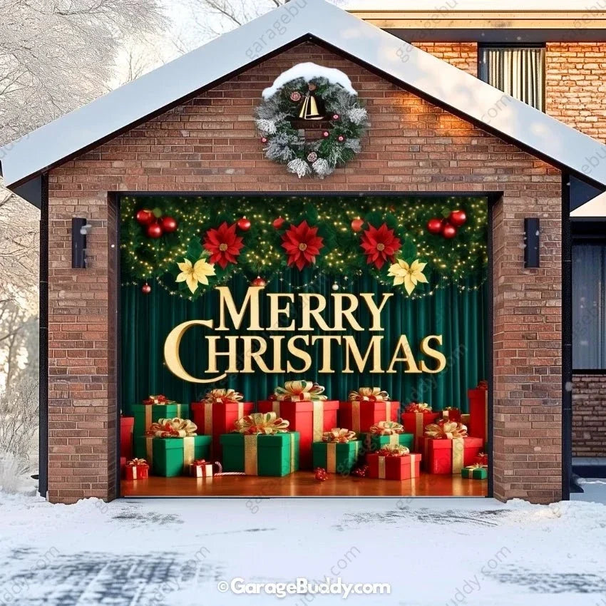 Christmas Joy | Christmas Garage Door Cover - Free Shipping