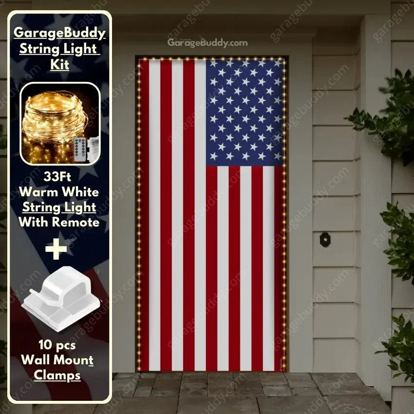 Patriotic American Front Door Covers - Free Shipping