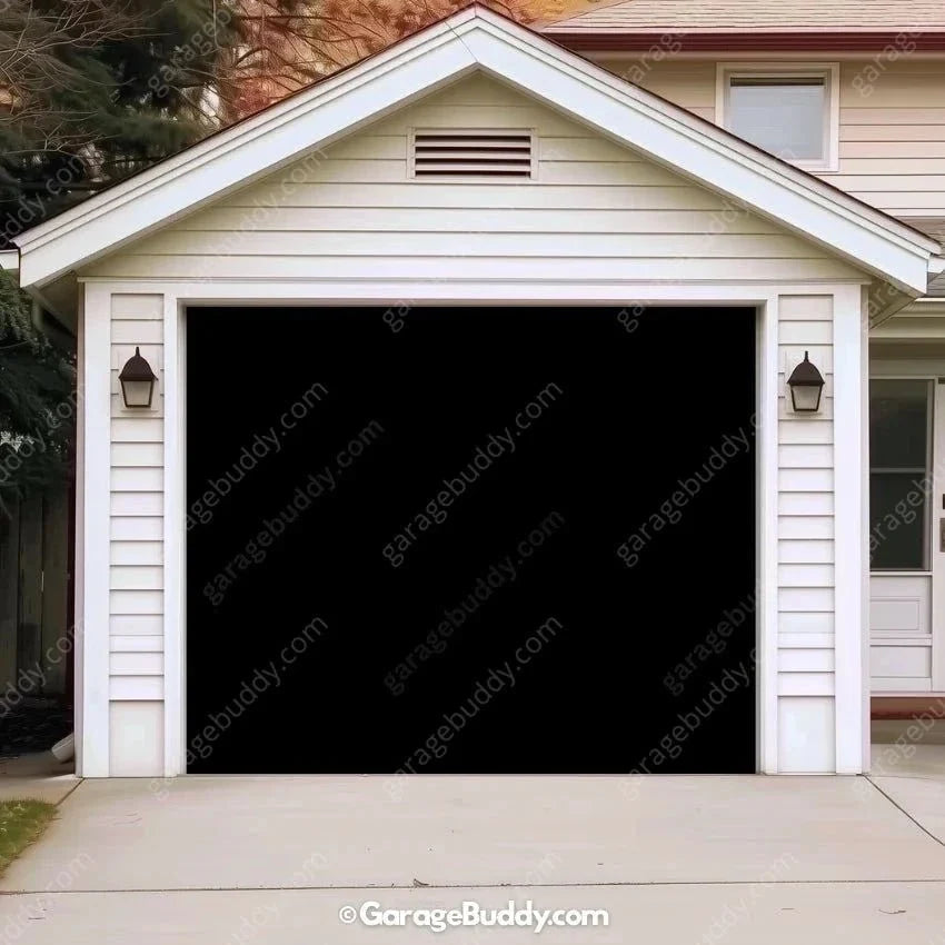 Classic Black | Garage Door Cover - Free Shipping