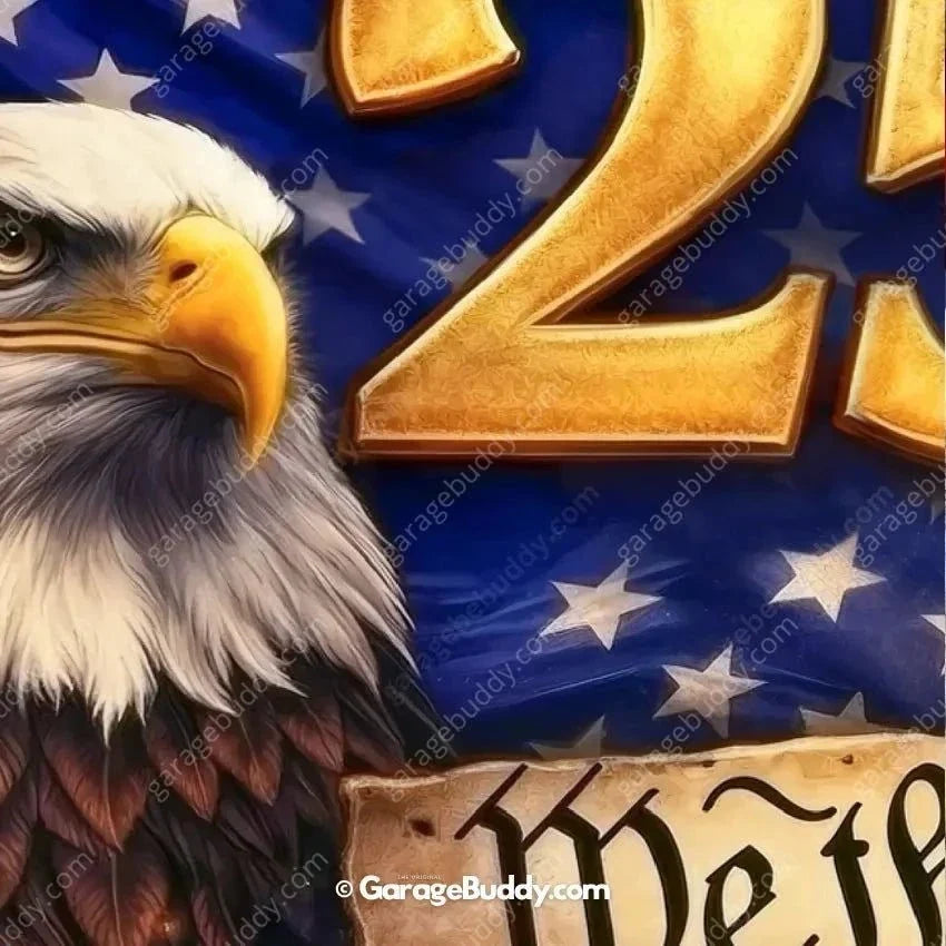 Freedom 250 | Limited Edition Patriotic Garage Door Cover - Free Shipping