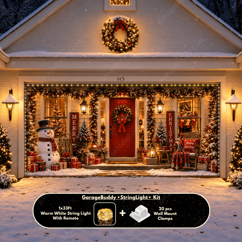 Christmas Welcome | Christmas Garage Door Cover - Free Shipping