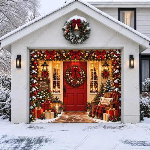 Christmas Welcome | Christmas Garage Door Cover - Free Shipping