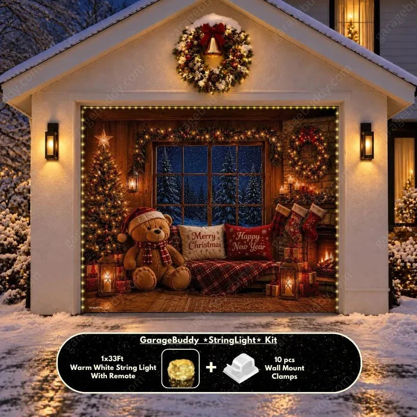 Cozy Christmas | Christmas Garage Door Cover - Free Shipping