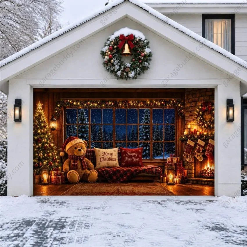 Cozy Christmas | Christmas Garage Door Cover - Free Shipping
