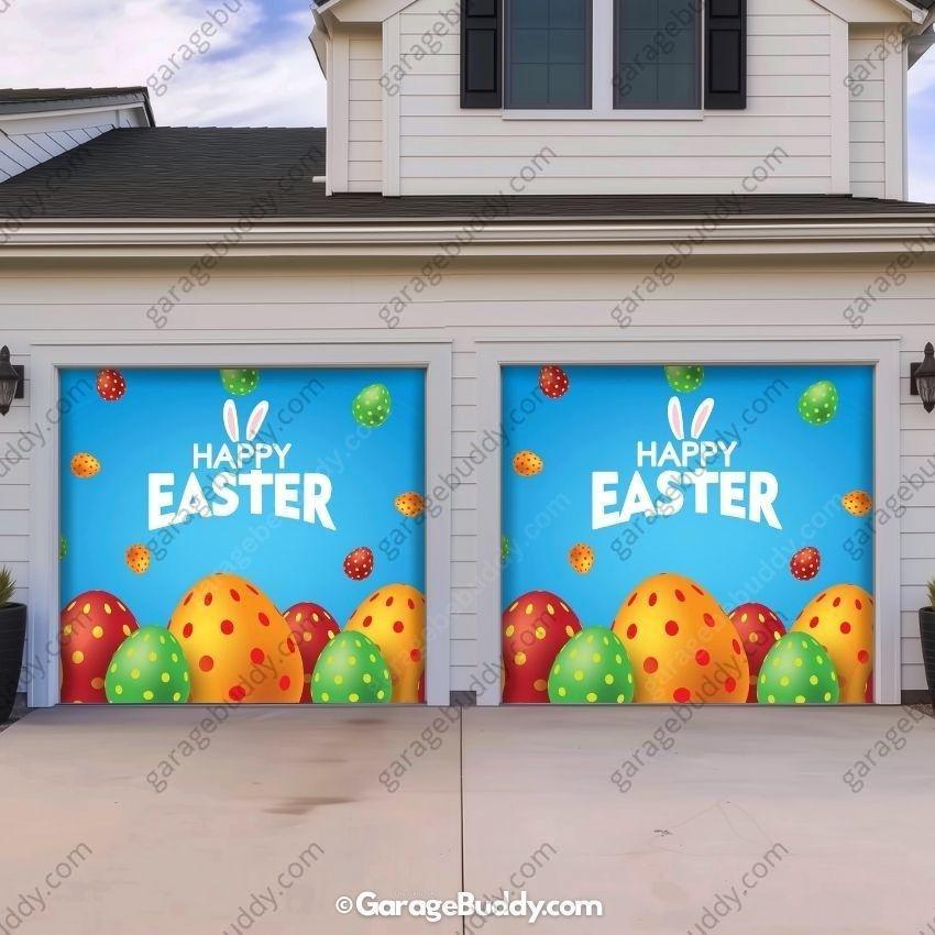 Happy Easter | Festive Garage Door Cover - Free Shipping