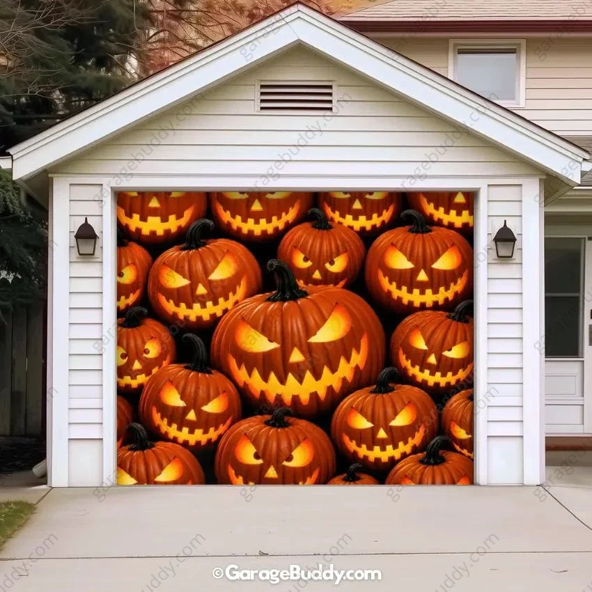 Pumpkin Parade | Halloween Garage Door Cover - Free Shipping