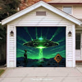 Alien Abduction (Glow) | Halloween Garage Door Cover - Free Shipping
