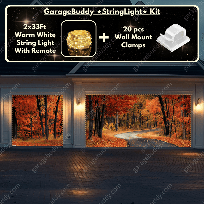 Autumn Road | Nature Garage Door Cover - Free Shipping