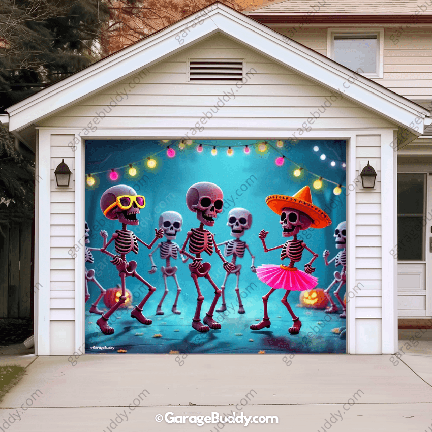 Boogie Bones | Halloween Garage Door Cover - Free Shipping