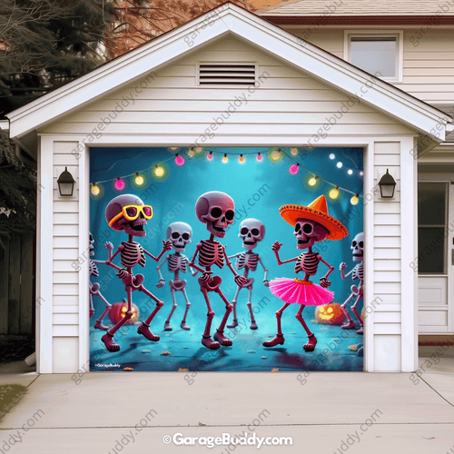 Boogie Bones | Halloween Garage Door Cover - Free Shipping