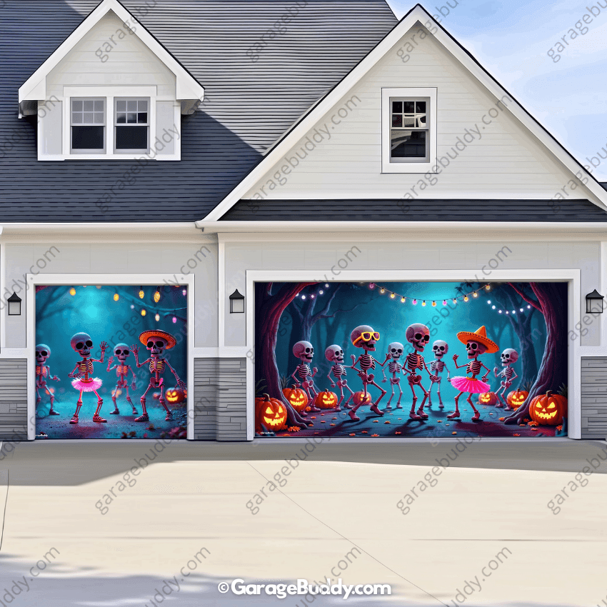 Boogie Bones | Halloween Garage Door Cover - Free Shipping
