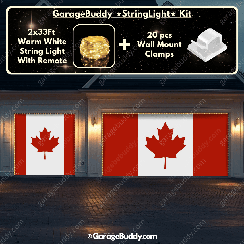 Canada Flag (Plain) | Patriotic Garage Door Cover - Free Shipping