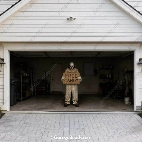 Candy Clown (Limited Edition) | Halloween Garage Door Cover - Free Shipping
