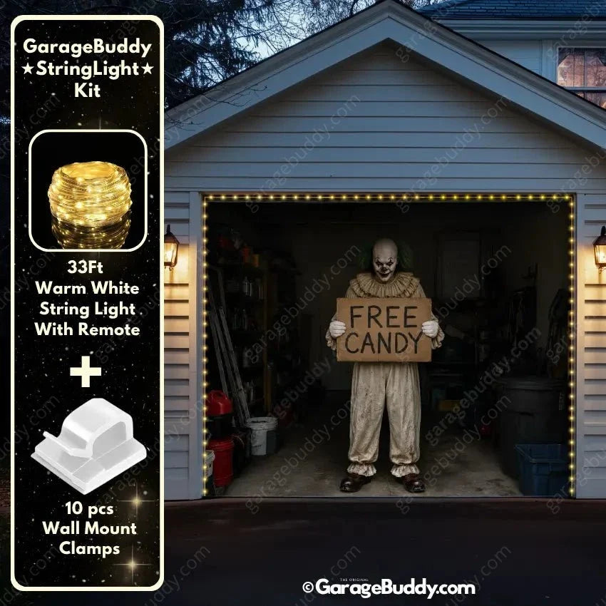 Candy Clown (Limited Edition) | Halloween Garage Door Cover - Free Shipping