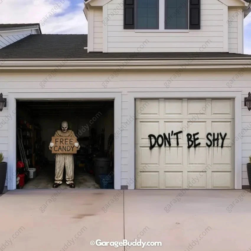 Candy Clown (Limited Edition) | Halloween Garage Door Cover - Free Shipping