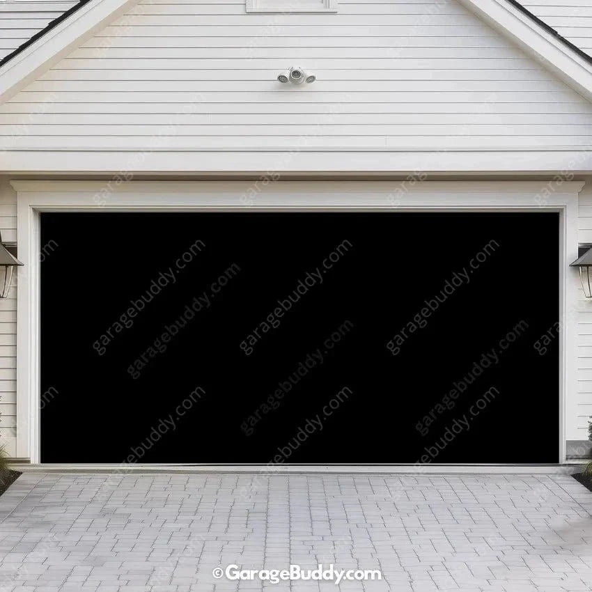 Classic Black | Garage Door Cover - Free Shipping
