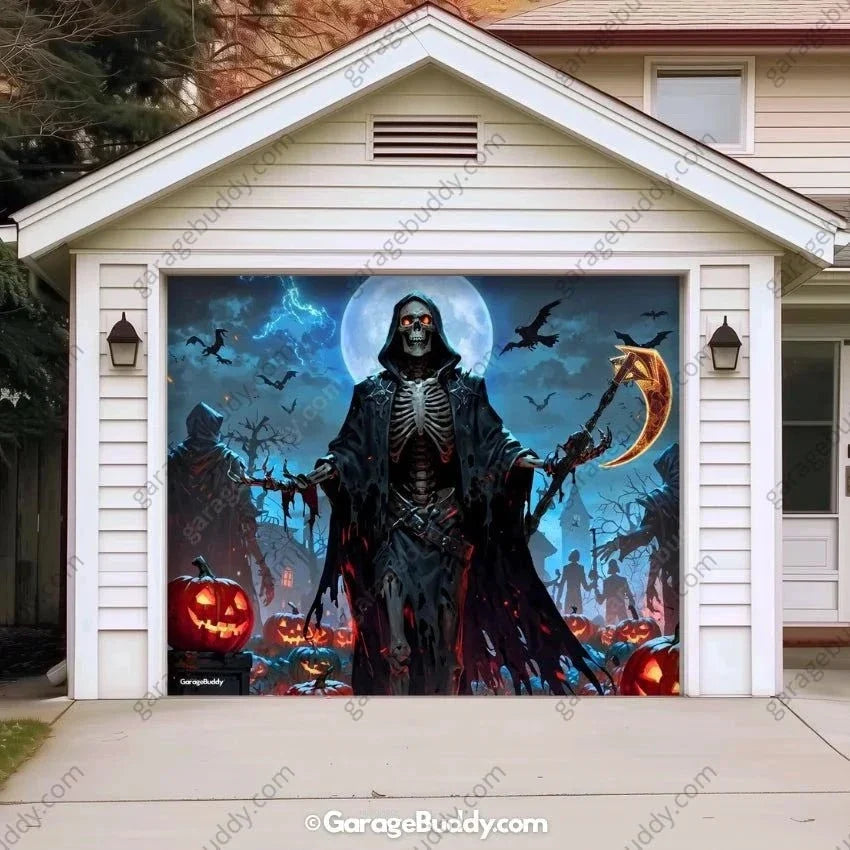 Cursed Night | Halloween Garage Door Cover - Free Shipping