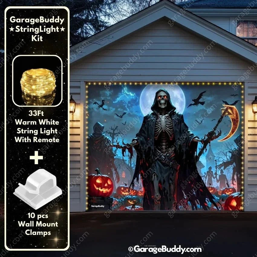Cursed Night | Halloween Garage Door Cover - Free Shipping