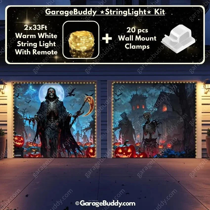 Cursed Night | Halloween Garage Door Cover - Free Shipping