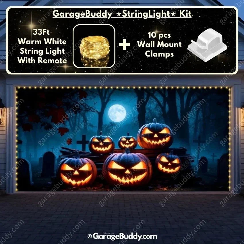 Cursed Pumpkins | Halloween Garage Door Cover - Free Shipping