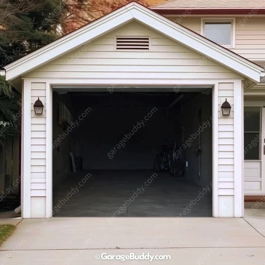 Empty Garage | Halloween Garage Door Cover - Free Shipping
