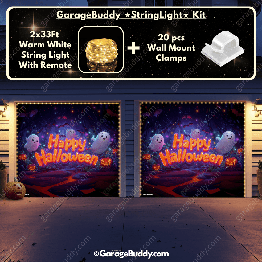 Ghost Party (Glow) | Halloween Garage Door Cover - Free Shipping
