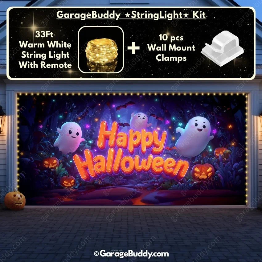 Ghost Party | Halloween Garage Door Cover - Free Shipping