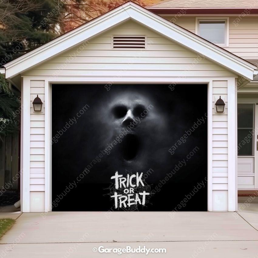Ghostly Figure | Halloween Garage Door Cover - Free Shipping