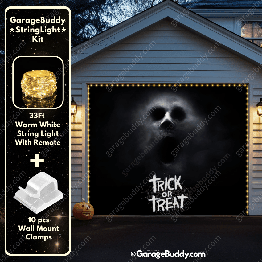 Ghostly Figure | Halloween Garage Door Cover - Free Shipping