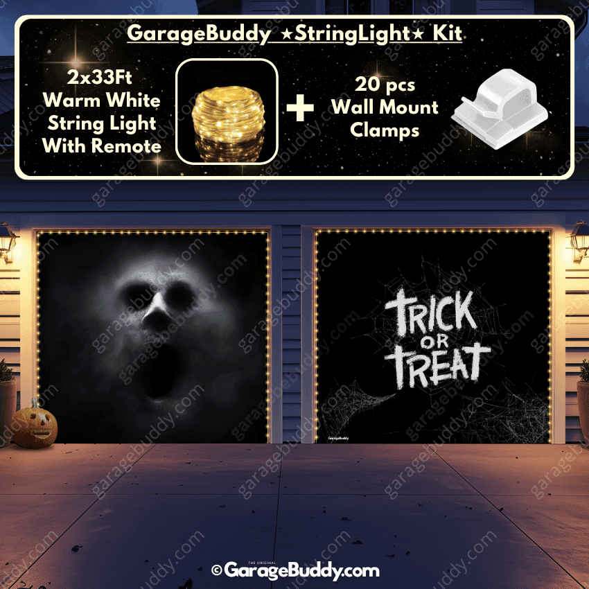 Ghostly Figure | Halloween Garage Door Cover - Free Shipping