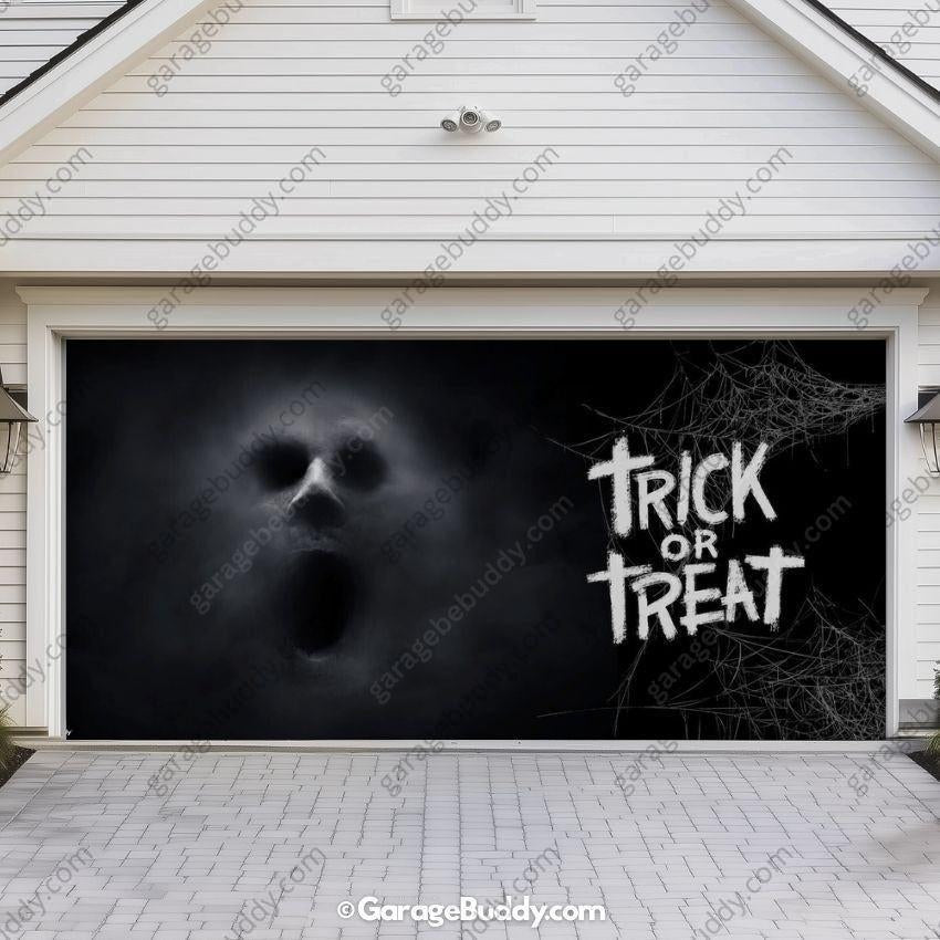 Ghostly Figure | Halloween Garage Door Cover - Free Shipping