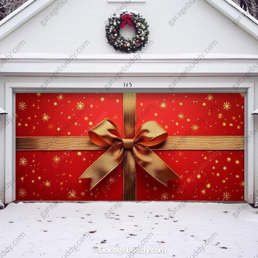 Gift Wrap | Christmas Garage Door Cover - Free Shipping