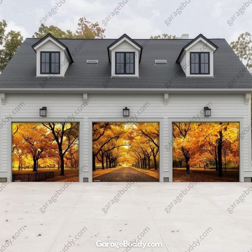 Golden Trail | Nature Garage Door Cover - Free Shipping