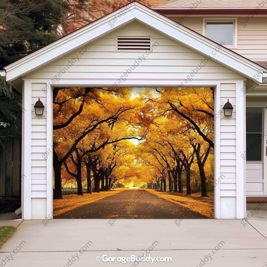 Golden Trail | Nature Garage Door Cover - Free Shipping