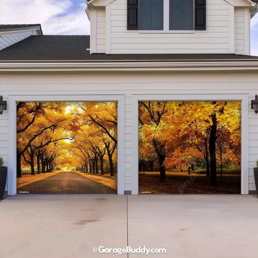 Golden Trail | Nature Garage Door Cover - Free Shipping