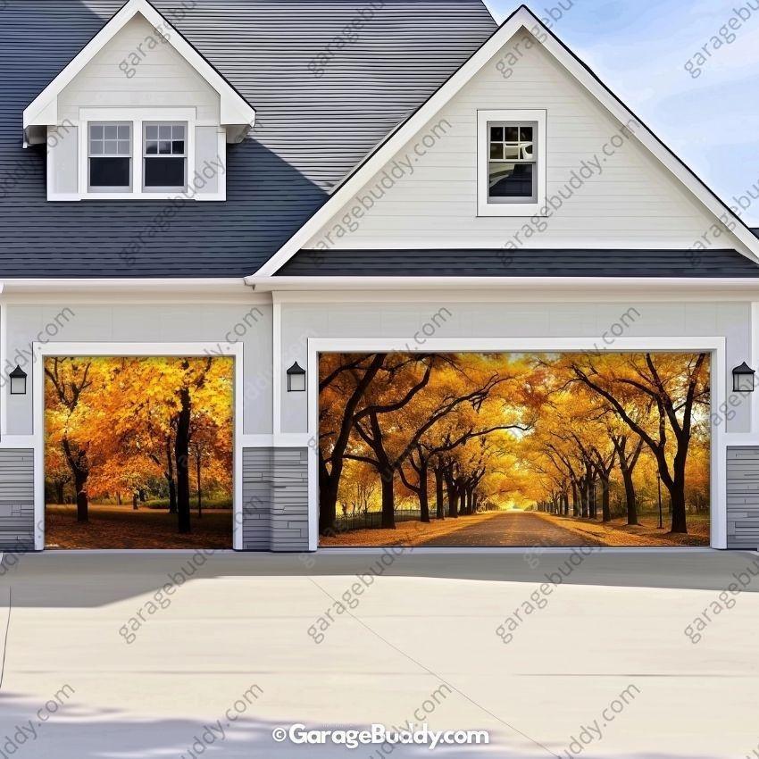 Golden Trail | Nature Garage Door Cover - Free Shipping