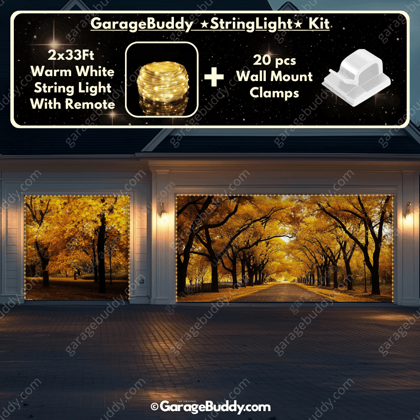 Golden Trail | Nature Garage Door Cover - Free Shipping