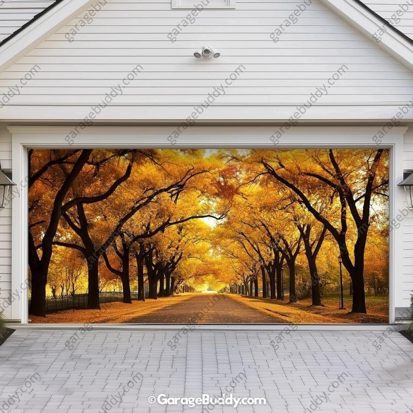Golden Trail | Nature Garage Door Cover - Free Shipping