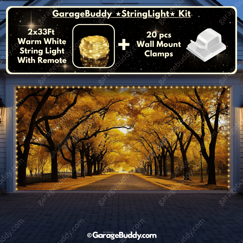Golden Trail | Nature Garage Door Cover - Free Shipping