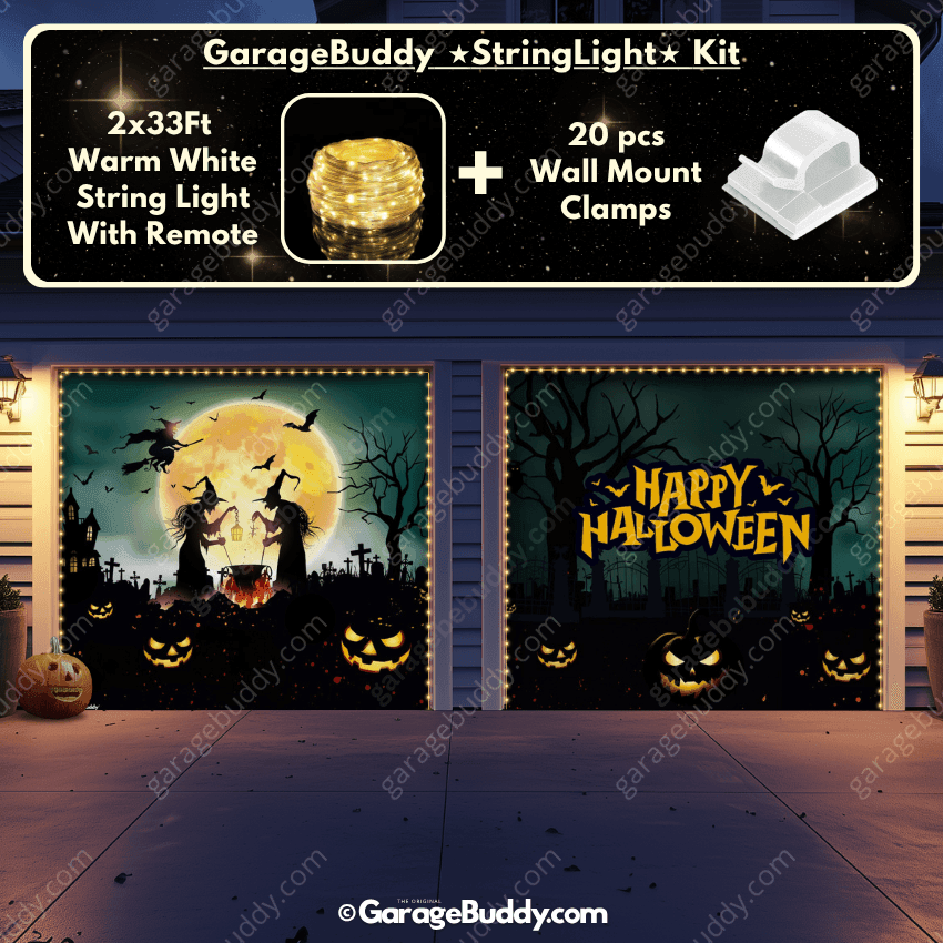 Graveyard Scene | Halloween Garage Door Cover - Free Shipping
