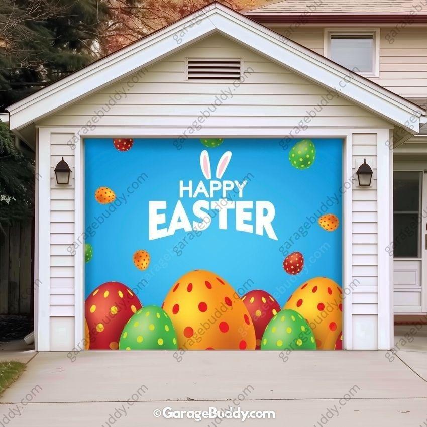 Happy Easter | Festive Garage Door Cover - Free Shipping