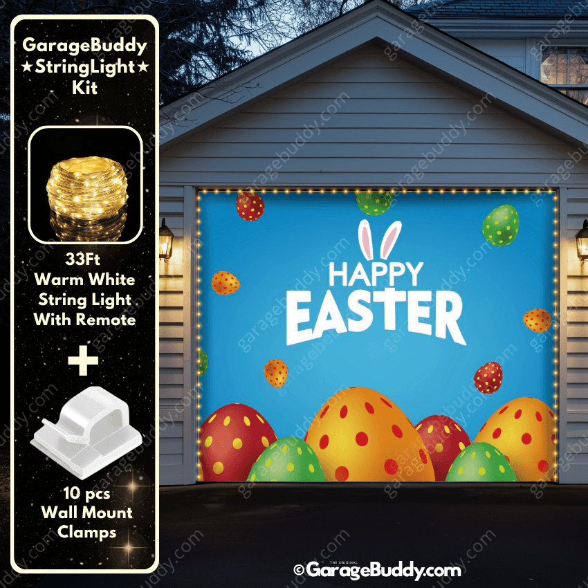 Happy Easter | Festive Garage Door Cover - Free Shipping