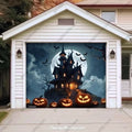 Haunted House (Glow) | Halloween Garage Door Cover - Free Shipping