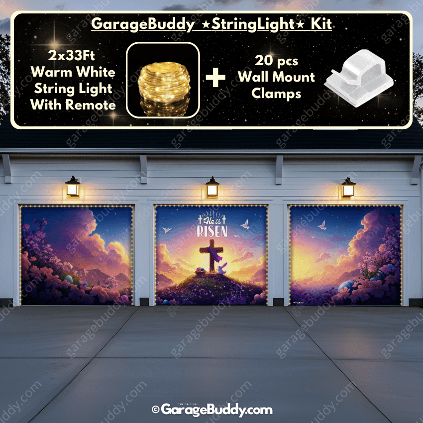 He Is Risen (Easter) | Festive Garage Door Cover - Free Shipping